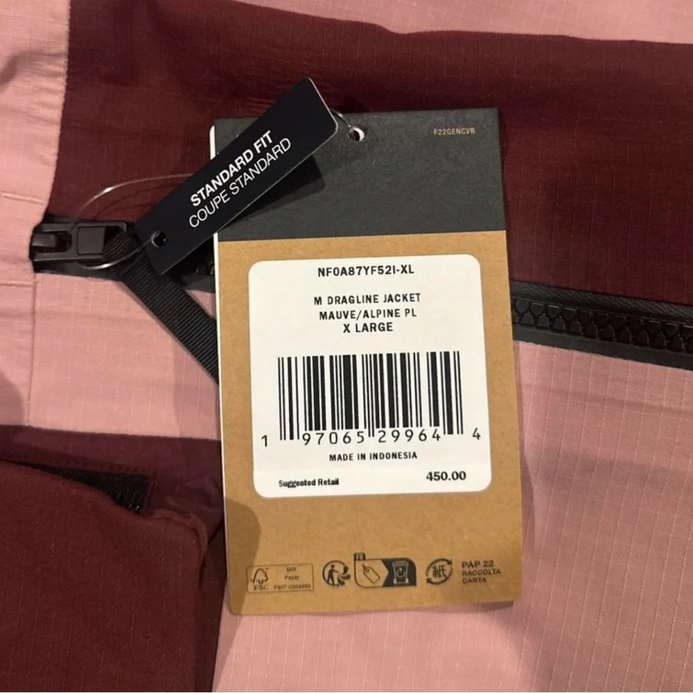 The North Face Waterproof Dragline Standard Fit Men’s Jacket Size XL (NWT)